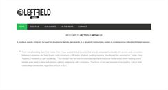 Desktop Screenshot of leftfieldmedia.com